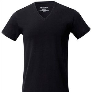 Black mens v-neck shirt